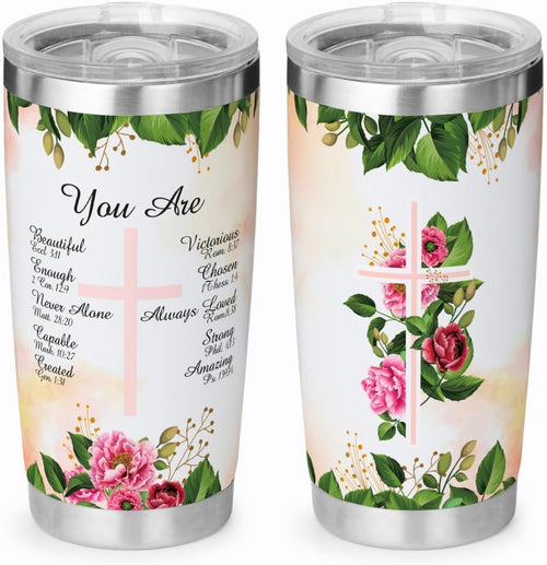 Christian Gifts for Motivation: Inspirational 20 Oz Tumbler - Perfect for Birthdays, Christmas, and More